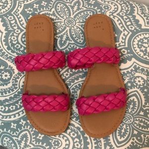 Pink strap summer sandals